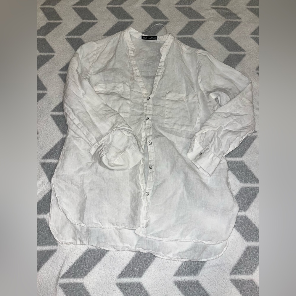 Zara linen shirt size XS
